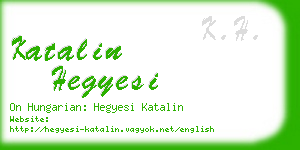 katalin hegyesi business card